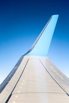 View from the window of an airplane