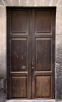 Canary Islands door in Vegueta, Las Palmas de Gran Canaria