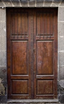 Canary Islands door in Vegueta, Las Palmas de Gran Canaria
