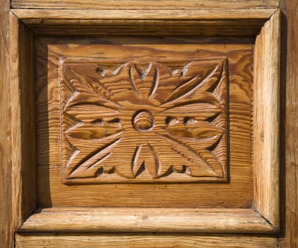 Door panel in Vegueta, Las Palmas de Gran Canaria