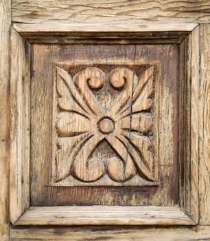 Door panel in Vegueta, Las Palmas de Gran Canaria