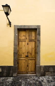 Canary Islands door in Vegueta, Las Palmas de Gran Canaria