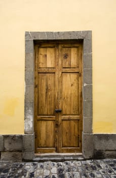 Canary Islands door in Vegueta, Las Palmas de Gran Canaria