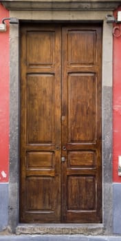 Canary Islands door in Vegueta, Las Palmas de Gran Canaria