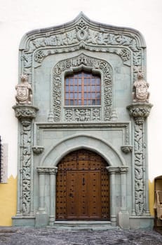Canary Islands door in Vegueta, Las Palmas de Gran Canaria