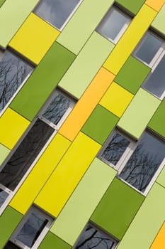 Modern public building in Utrecht, the Netherlands