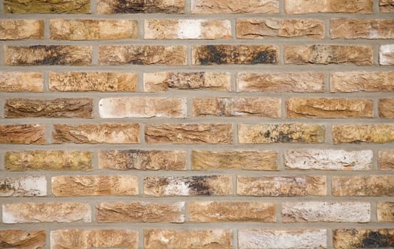 Close up image of a brick wall background