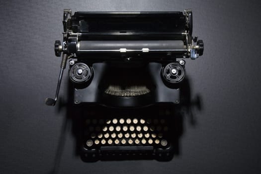 Close up of an antique typewriter