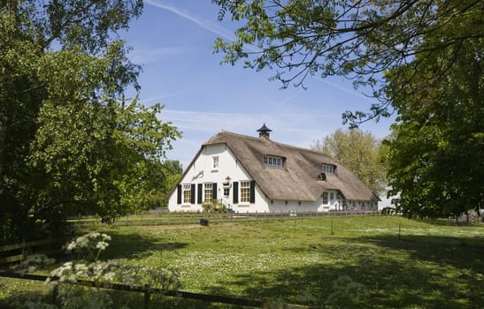 Traditional farm house in Meerkerk, the Netherlands