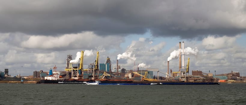 Steel factory in IJmuiden, the Netherlands