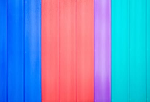 Colorful plastic wall of an industrial building in Maasdijk, the Netherlands