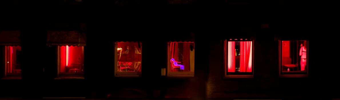 Red light district in Amsterdam, Holland