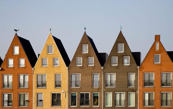 New houses in traditional style in Vathorst, Amersfoort, the Netherlands