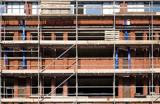 A construction site in Leusden, Holland