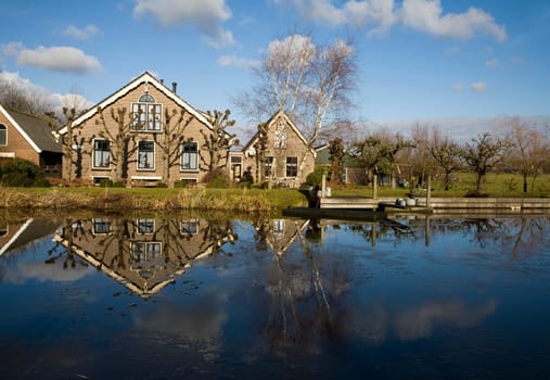 Traditional Dutch farm house