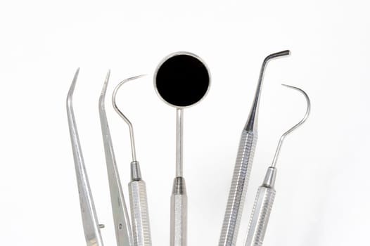 Close up of some instruments of a dentist