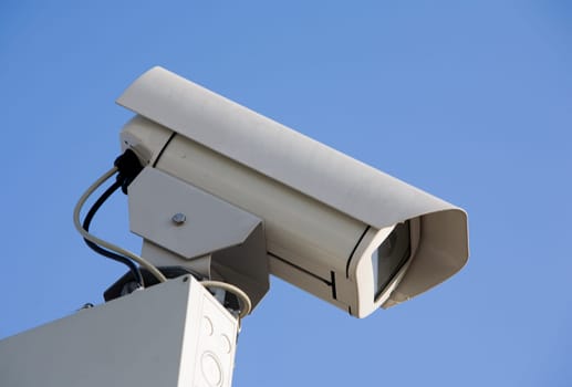 Security camera is guarding the entrance