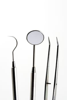 Close up of some instruments of a dentist