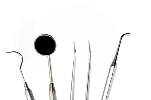 Close up of some instruments of a dentist