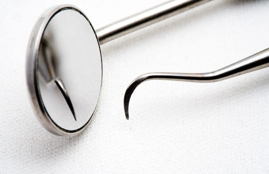 Close up of some instruments of a dentist