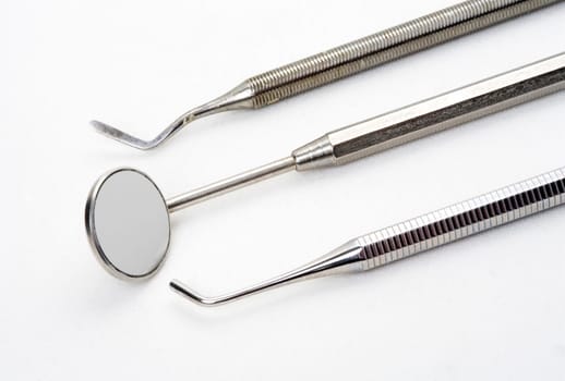 Close up of some instruments of a dentist