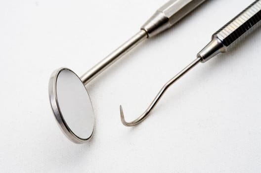 Close up of some instruments of a dentist