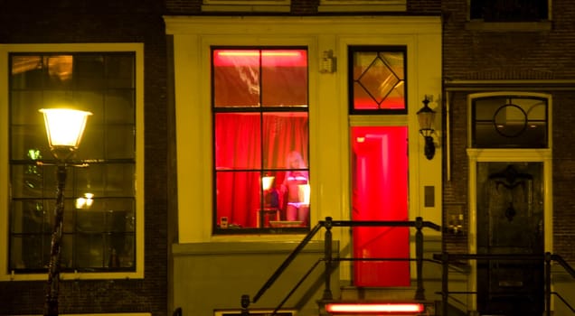 Red light district in Amsterdam, Holland