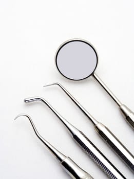 Close up of some instruments of a dentist