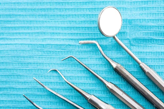 Close up of some instruments of a dentist
