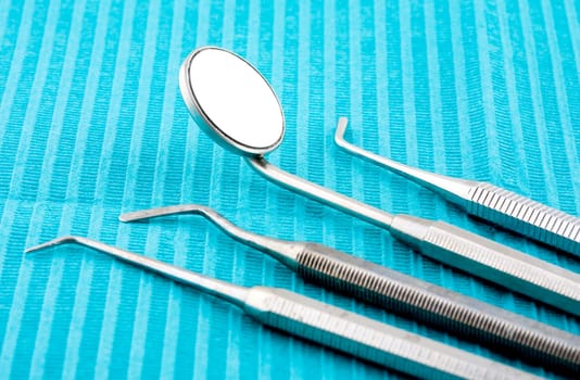 Close up of some instruments of a dentist
