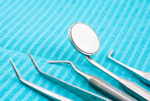 Close up of some instruments of a dentist