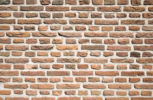 Close up image of a brick wall background