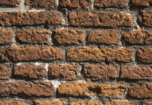 Close up image of a brick wall background