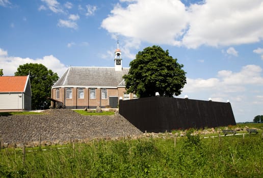 Schokland a former island in the Dutch Zuiderzee a Unesco World Heritage Site