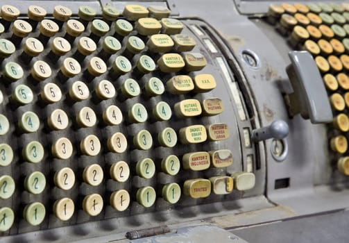 Old office machine used for calculations