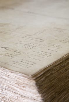 Book ("grootboek"") used by Nederlandse Handel Maatschappij in Indonesia to record financial reporting during 1833 - 1837"