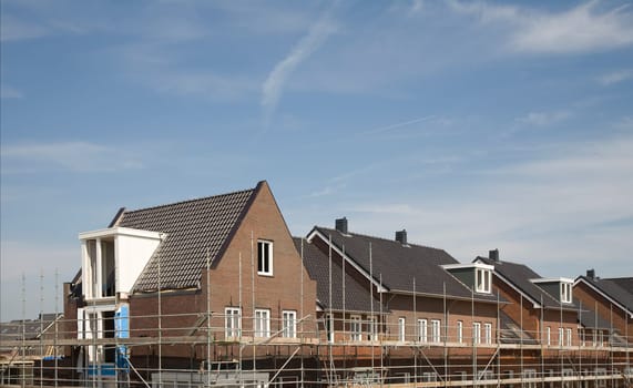 A construction site in Leusden, Holland