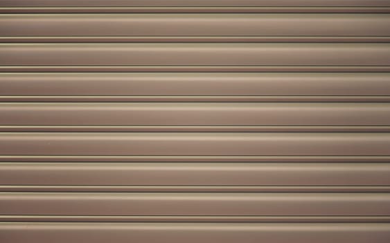 Close up of a roll down shutter