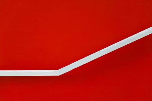 Abstract of red stairs in the Hijmans van den Bergh building, the Uithof, Utrecht university