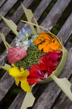 Canang, a Balinese offering to the Gods