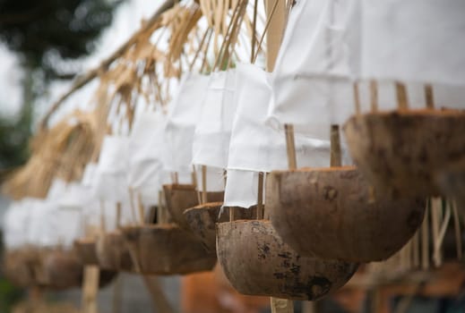 Offerings for a temple ceremonie in Bali