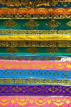 Detail of a Balinese decorated cremation tower