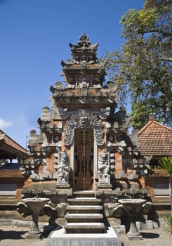 An entrance of a temple in Bali