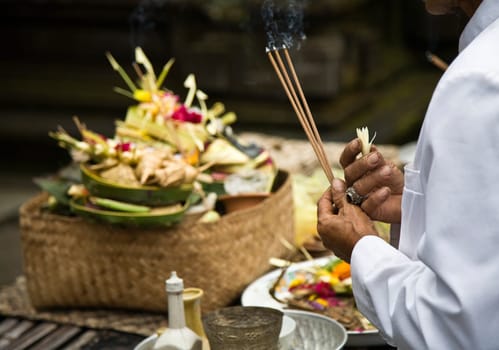 Canang, a Balinese offering to the Gods