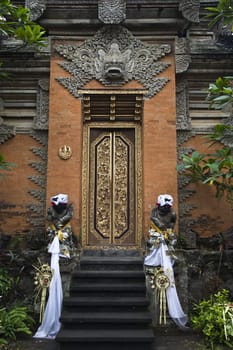 An entrance of a temple in Bali