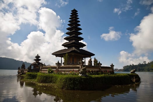 Hindu - Buddhist temple Ulan Danu Bratan in Bali, Indonesia