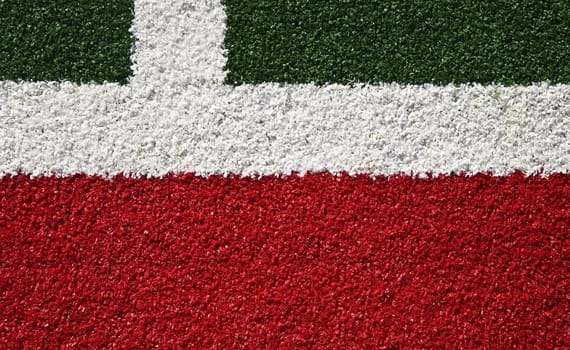 Abstract of a synthetic hockey field