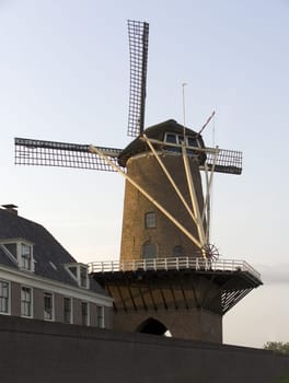 Dutch windmill at Wijk bij Duurstede, the Netherlands