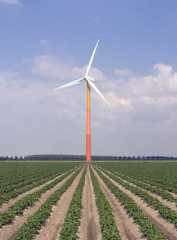 Modern windmill, Almere, Holland