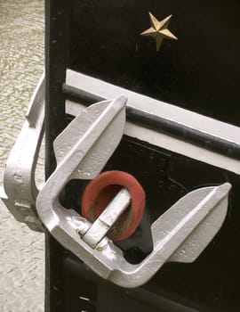 Two anchors on a Dutch ship